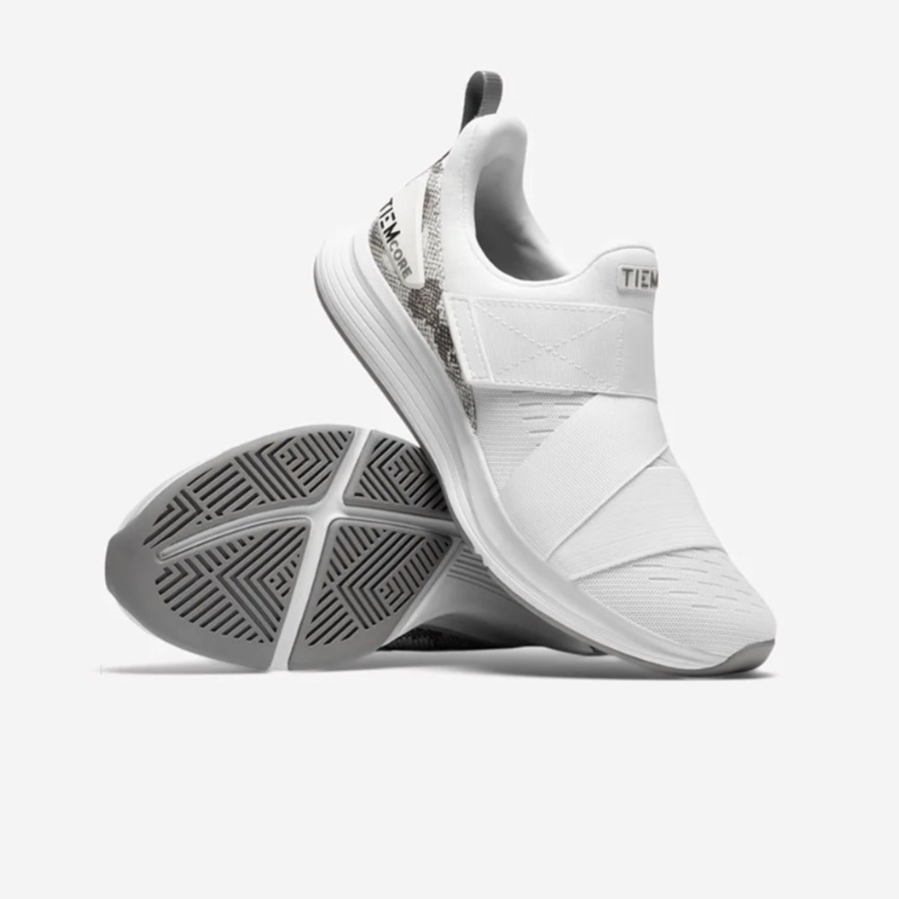 🌻NEW w/tag TIEM Latus Ivory Snake Training Sneaker Women's Size 6.5